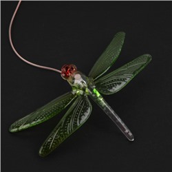 Садовый светильник «Стрекозы», уличный, на солнечной батарее, 6 LED, свечение тёплое белое