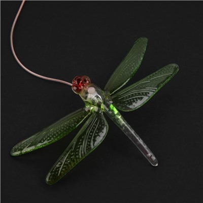 Садовый светильник «Стрекозы», уличный, на солнечной батарее, 6 LED, свечение тёплое белое