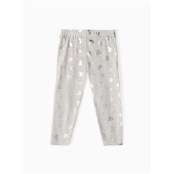 Легинсы (лосины) детские KAFTAN «Сердце», размер 30 (98-104 см), серые