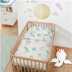 Постельное бельё ясельное «Крошка Я. Динозаврики», бязь