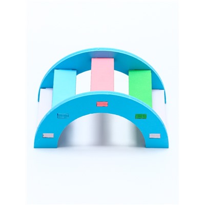 Лесенка для грызунов с цветными ступеньками, синий