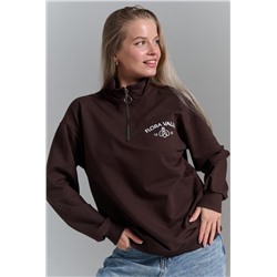 7482W толстовка женская (Коричневый)