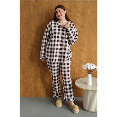 Пижама с брюками с рубашкой и штанами НАТАЛИ, 1209264