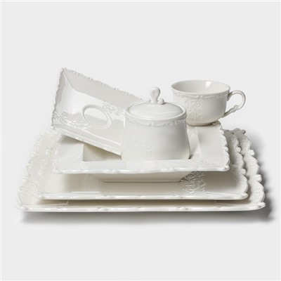 Тарелка фарфоровая пирожковая Magistro Kingdom, 15.2×1.6 см