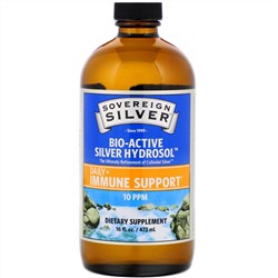 Sovereign Silver, Bio-Active Silver Hydrosol, 10 мкг/мл, 473 мл (16 жидк. унций)