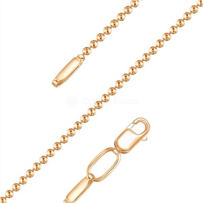 Цепь из золочёного серебра - Перлина, 50 см 925 пробы V1045230050