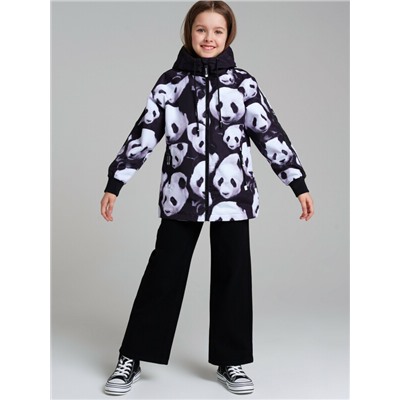 Куртка текстильная с полиуретановым покрытием для девочек (ветровка)