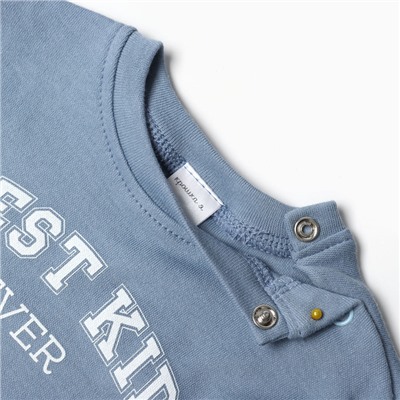 Лонгслив Крошка Я Street style, рост 62-68 см, голубой