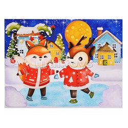 3Д аппликация. Зверята зимой