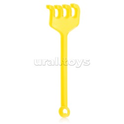 Песочный набор №106 (ведро 0,3 л, сито, совок, грабли, машинка "Бублик")