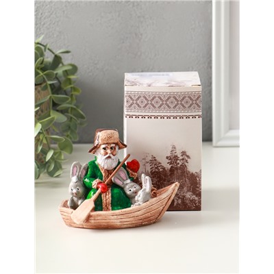 Фигурка гипс «Дед Мазай», 9×11×7 см