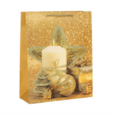 Пакет подарочный 31х40х12 / 111-1L /уп 12/360/ микс Новый год