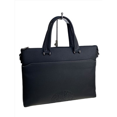 Сумка-портфель мужская из натуральной кожи, цвет чёрный