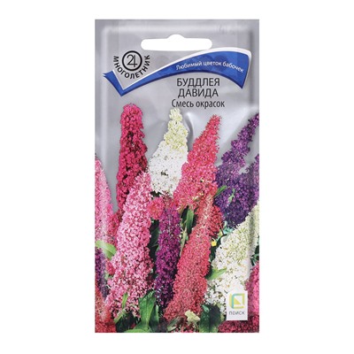 Семена цветов Буддлея «Давида», Смесь окрасок, 10 шт., «Поиск»