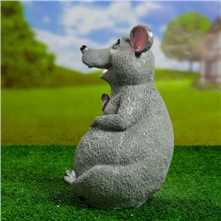 Садовая фигура из гипса «Мышь», 29.5 см, серая