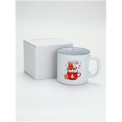 УЦЕНКА Кружка керамическая новогодняя «Счастливого года», 530 мл
