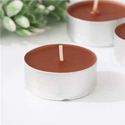 Набор чайных свечей ароматических «Шоколад», 3.8×1.6 см, 3.5 ч, 12 г, в термоусадке 20 шт.