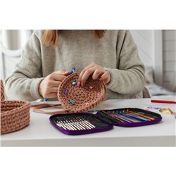 Набор крючков для вязания, d=0.6-6.5 мм, 12.5/15 см, 22 шт., МИКС