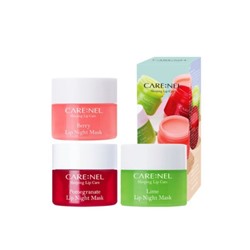 Care:Nel Ночная маска для губ набор 3*5г (Berry, Lime, Pomegranate) Lip Night Mask 3 Set