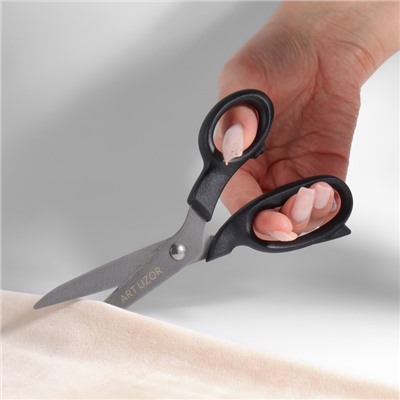 Ножницы закройные, 7", 18 см, чёрные