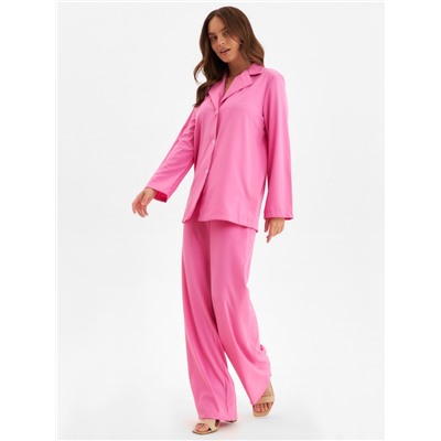 Костюм женский (жакет, брюки) MINAKU: Green trend, размер 42, ярко-розовый