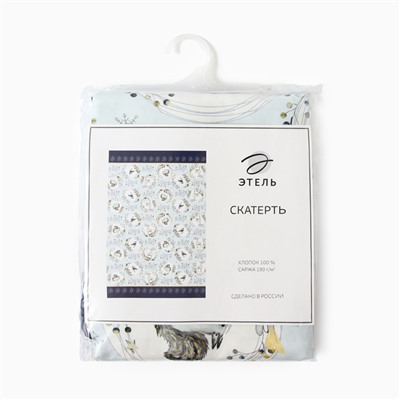 Скатерть новогодняя «Этель» Snow animals 149×180 см с ГМВО, 100%хл, 190 г/м²