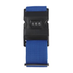 Ремень для чемодана или сумки с кодовым замком ТУНДРА, синий