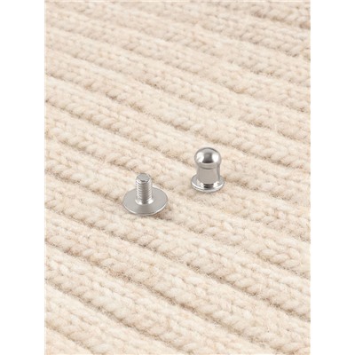 Бирка с кнопкой «Цветочек» TEIRA, 8×1.5 см, 10 шт., коричневая