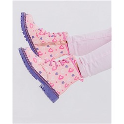 AL8150 роз Ботинки деми для девочек (26-31)/6