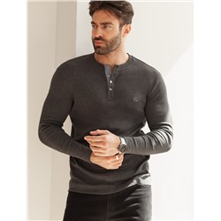 Лонгслив из премиального хлопка с эластаном