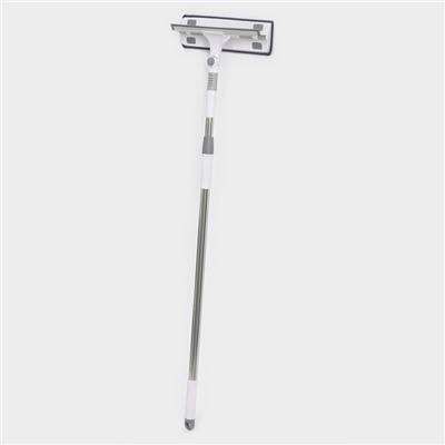 Окномойка с насадкой из микрофибры, фиксатор, стальная телескопическая ручка, 28.5×8.5×85(135) см