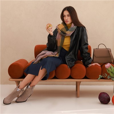 Юбка миди женская MINAKU:Jeans Collection, синяя, размер 44