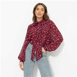 Блуза для счастья в любви, Привлекаю удачу (бордо)