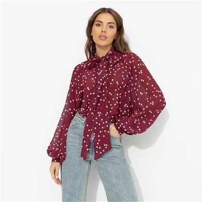 Блуза для счастья в любви, Привлекаю удачу (бордо)