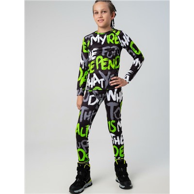 Термокомплект трикот. для мальчиков: фуфайка (футболка) с длин. рук, брюки