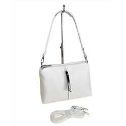 Женская сумка из искусственной кожи, цвет белый