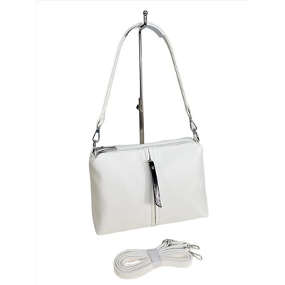 Женская сумка из искусственной кожи, цвет белый