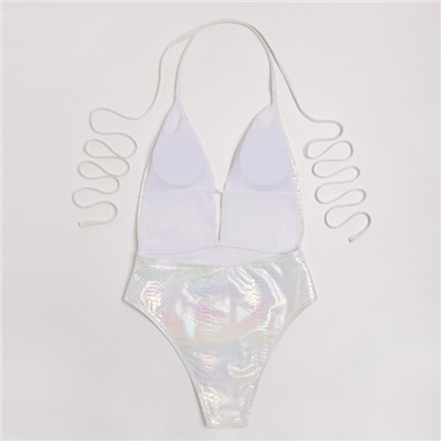 Купальник женский слитный MINAKU, размер 48, перламутровый