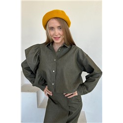 Рубашка джинс  DENIM018/05/Хаки