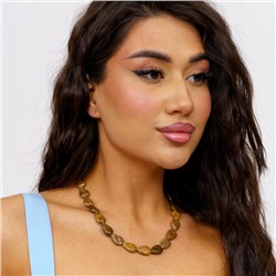 Бусы натуральный камень кофейный Агат, 10175, арт.218.045