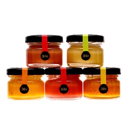 Подарочный набор новогодний «Вкусного Нового Года», мед кремовый, чай