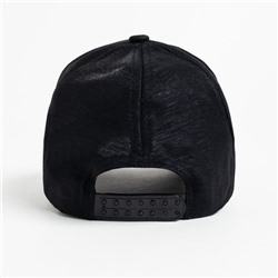 Бейсболка женская MINAKU цвет чёрный/серебряный, размер 56-58