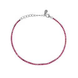 Браслет из серебра куб.циркон., ТФБ-120кр