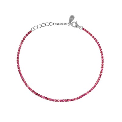 Браслет из серебра куб.циркон., ТФБ-120кр