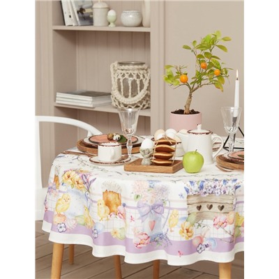 Скатерть «Этель» Spring easter d=149 см ±3 см, 100% хлопок, саржа 190 г/м²