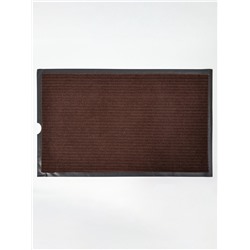 УЦЕНКА Коврик влаговпитывающий ребристый 50×80 см «Стандарт» цвет коричневый