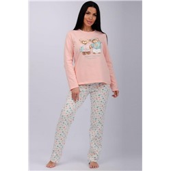 Пижама Элли (Персиковый/молочный)