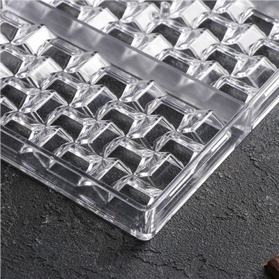 УЦЕНКА Форма для шоколада 3 ячейки «Инфинити», 27.5×17.5×2.5 см (15.3×7.5×0.8)