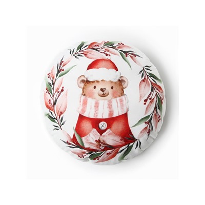 Подушка декоративная новогодняя «Этель. Мишутка» 32×32 см