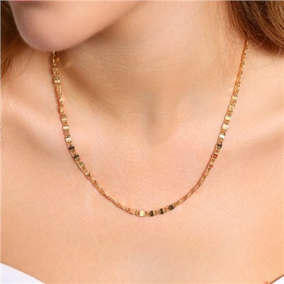 Цепочка на шею ювелирная бижутерия Итальянское золото (покрытие желтое 14к), арт.213.985